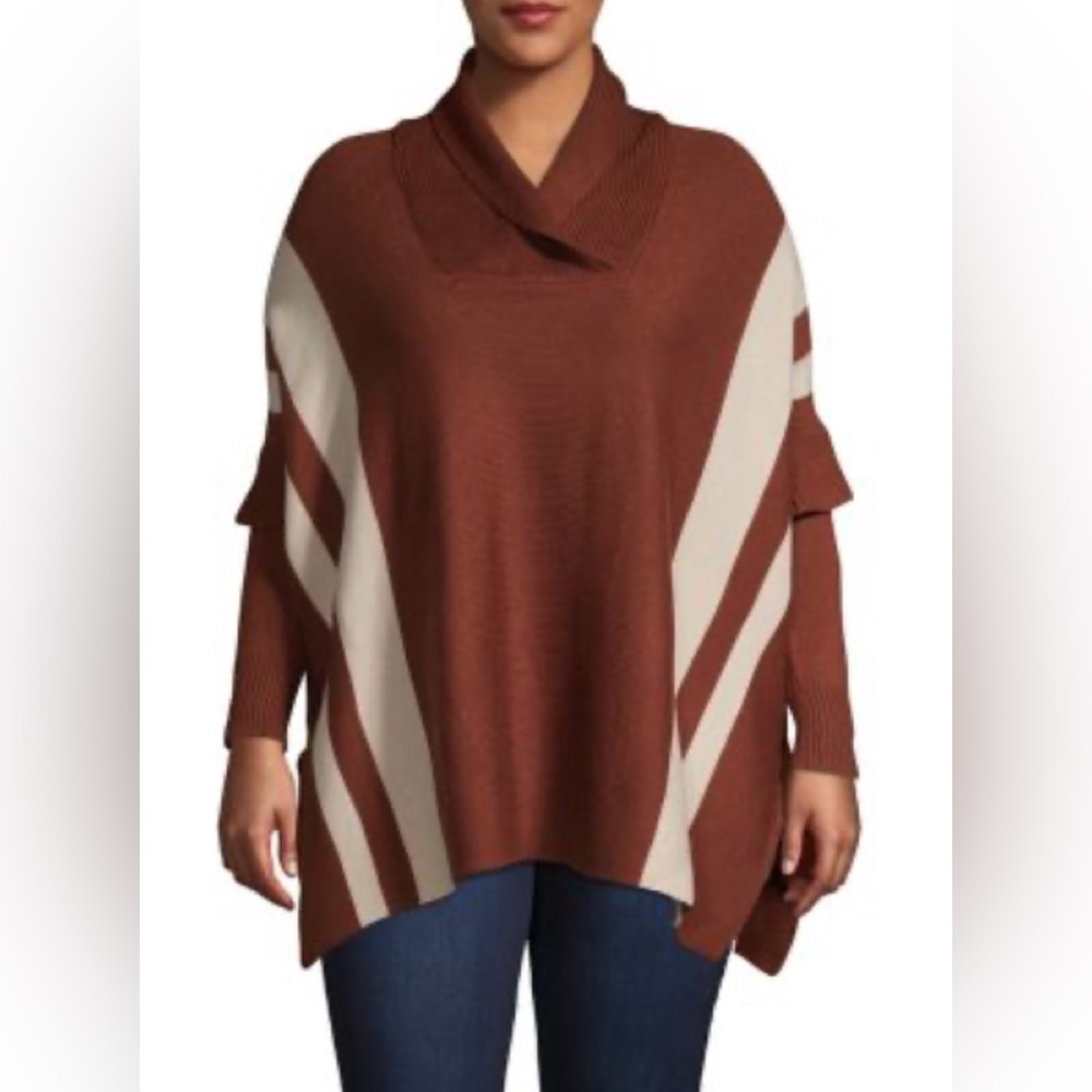 Design Lab Lord & Taylor poncho sweater